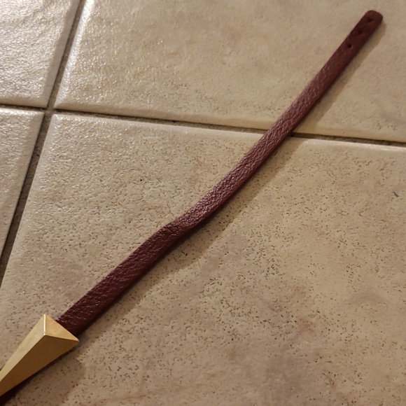 Lulu Avenue Marsala Leather Double Wrap Red NWT - Picture 4 of 8